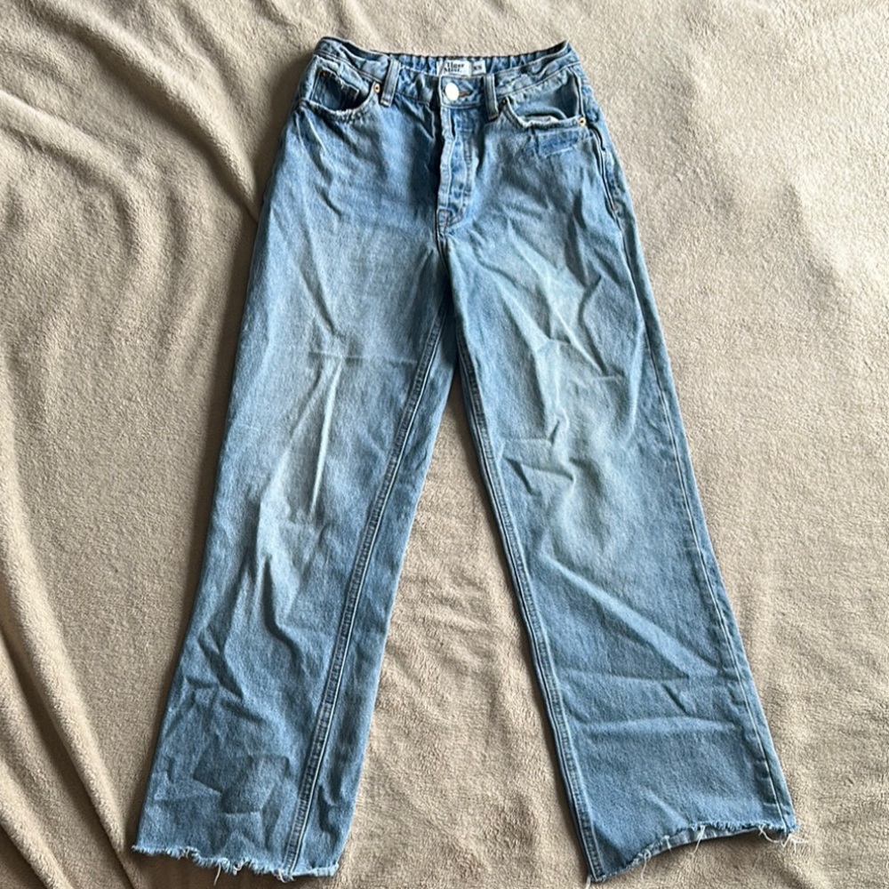 Tiger Mist Mid Rise Denim wide/straight leg